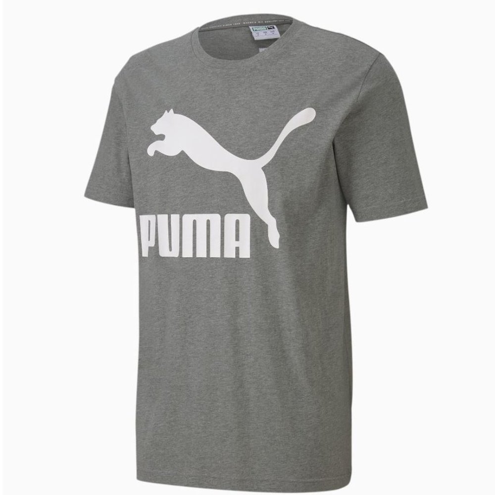 Puma Men's Logo Tee Gray